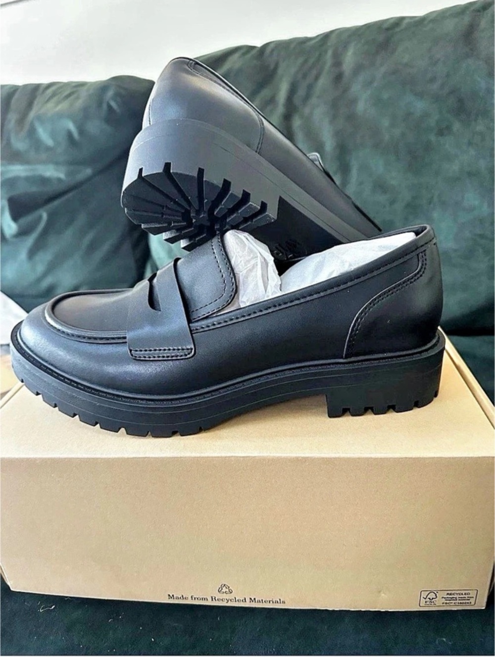 WYDR Tate Vegan Classic Loafers Black US 9W NWT
